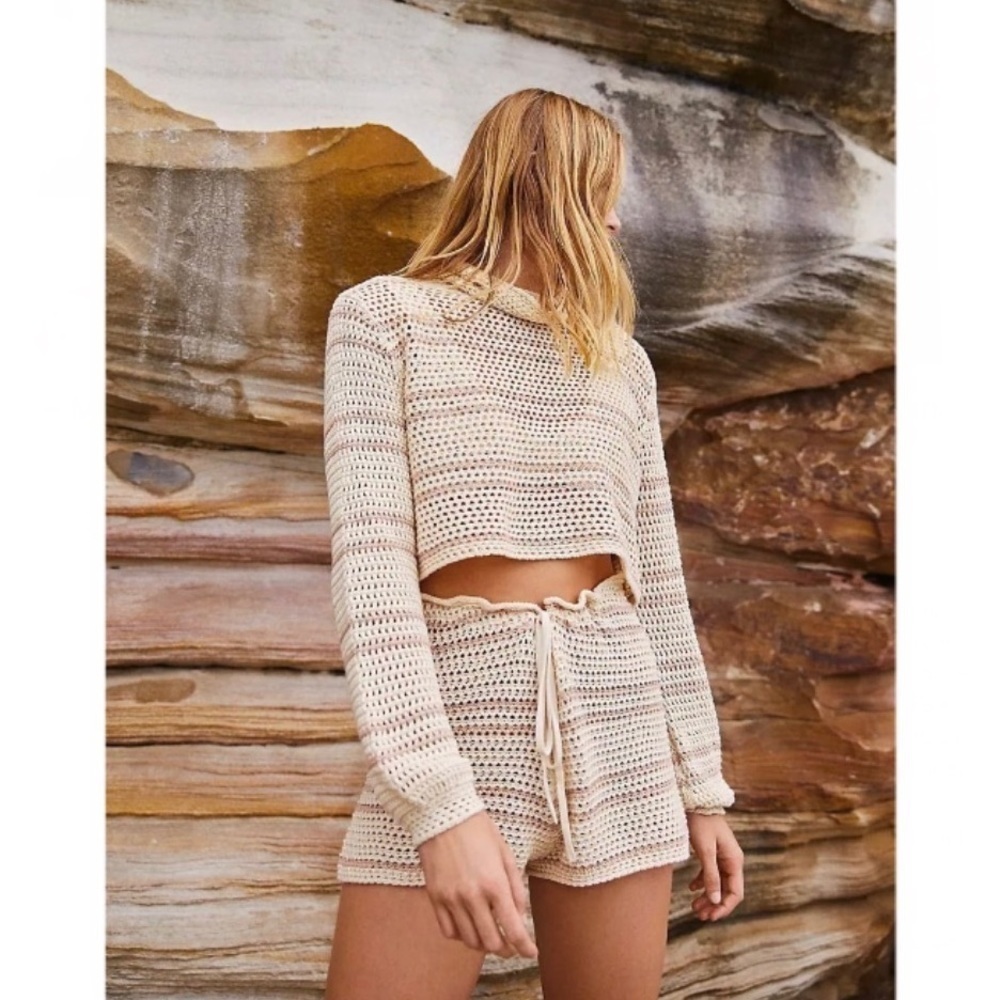 Free People Montauk Dunes Crochet Set